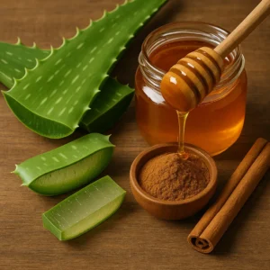 Aloe Vera, Honey, and Cinnamon Face Mask