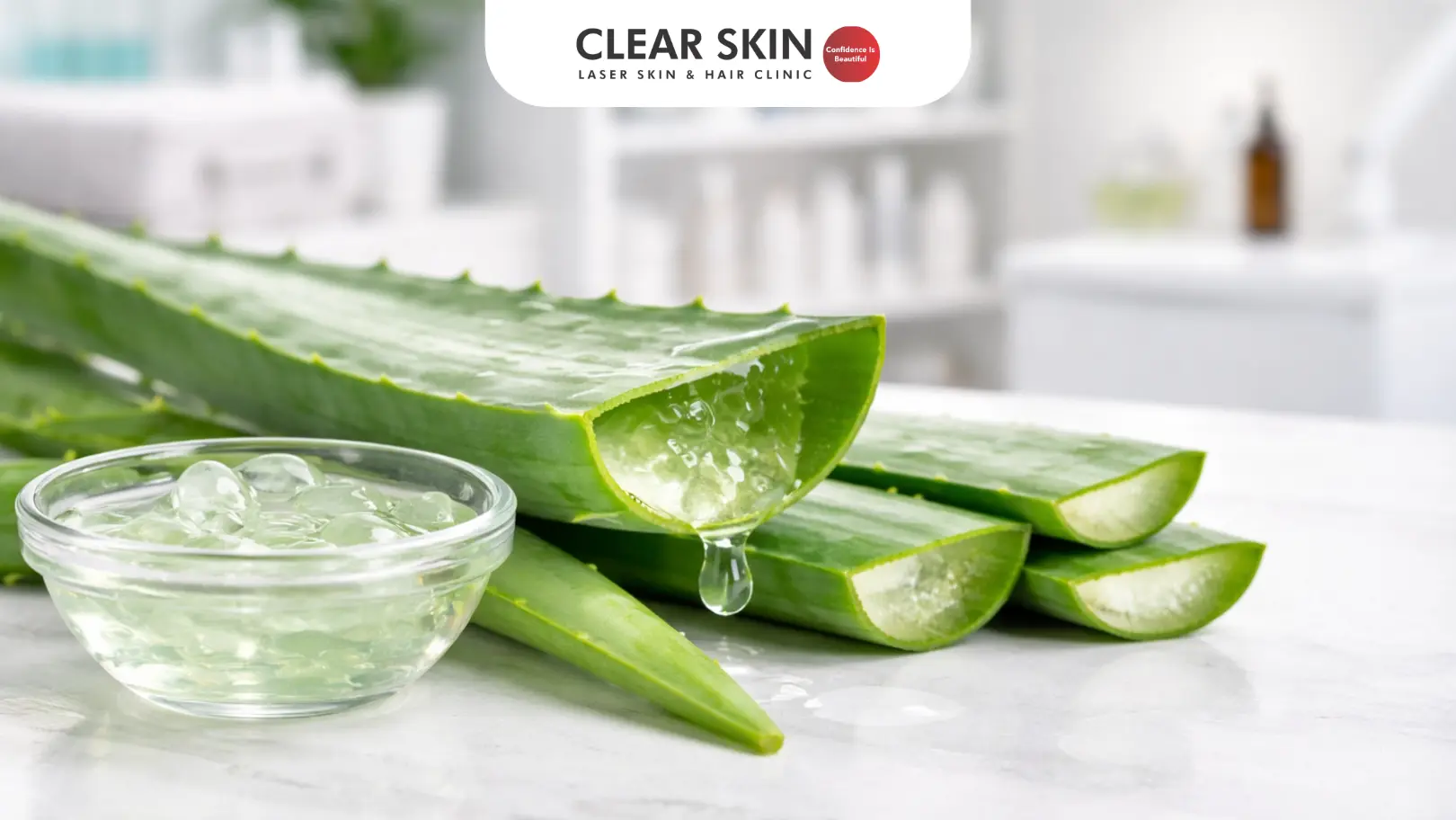 Aloe vera for acne scars treatment at Clear Skin Clinic Pune
