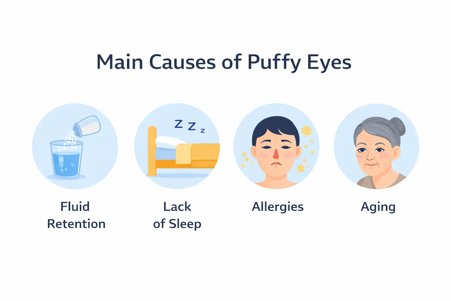 Common causes of puffy eyes and under-eye bags explained by Clear Skin Clinic Pune