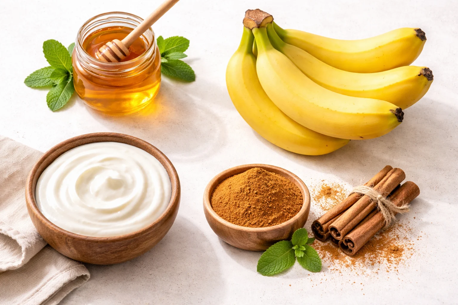 Honey and cinnamon mask ingredients for acne home remedy