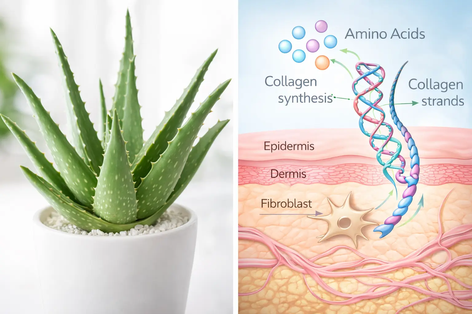 How aloe vera stimulates collagen production for acne scar healing in Pune