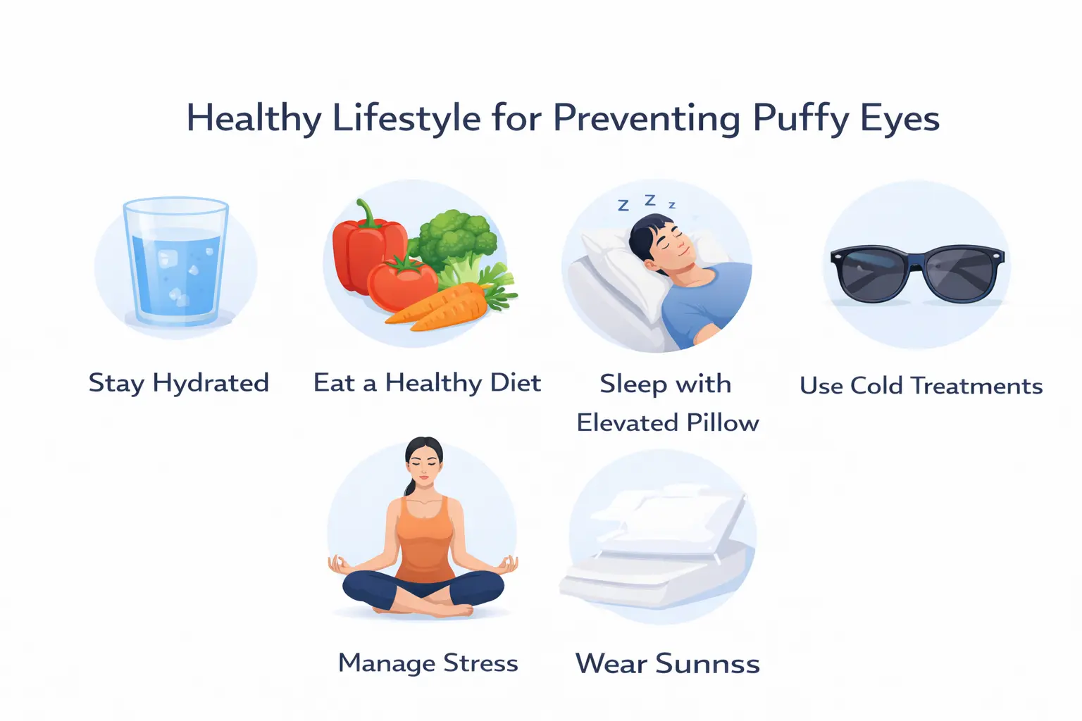 Lifestyle changes to prevent puffy eyes recommended by dermatologists in Pune