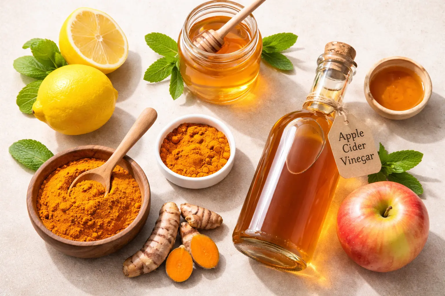 Natural home remedies for dark lips including honey turmeric and lemon