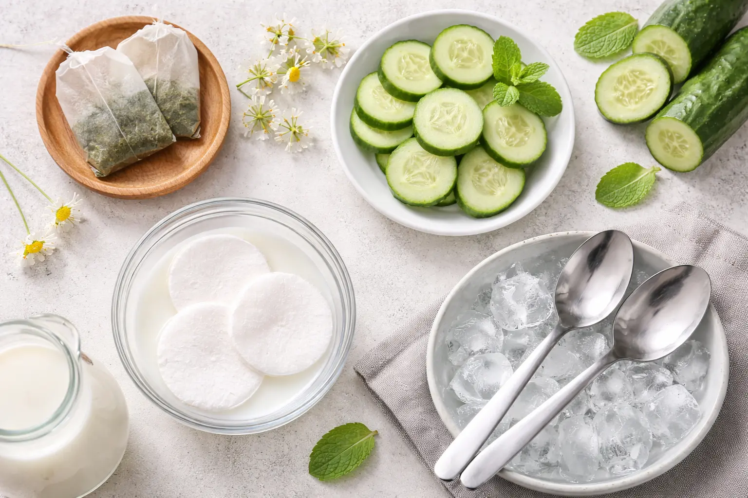 Natural home remedies for puffy eyes treatment in Pune