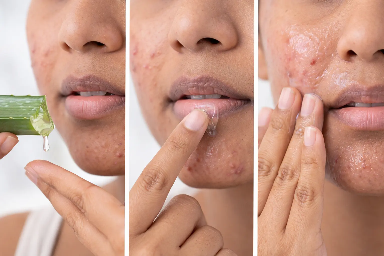Proper application of aloe vera gel for acne scars step-by-step guide Pune