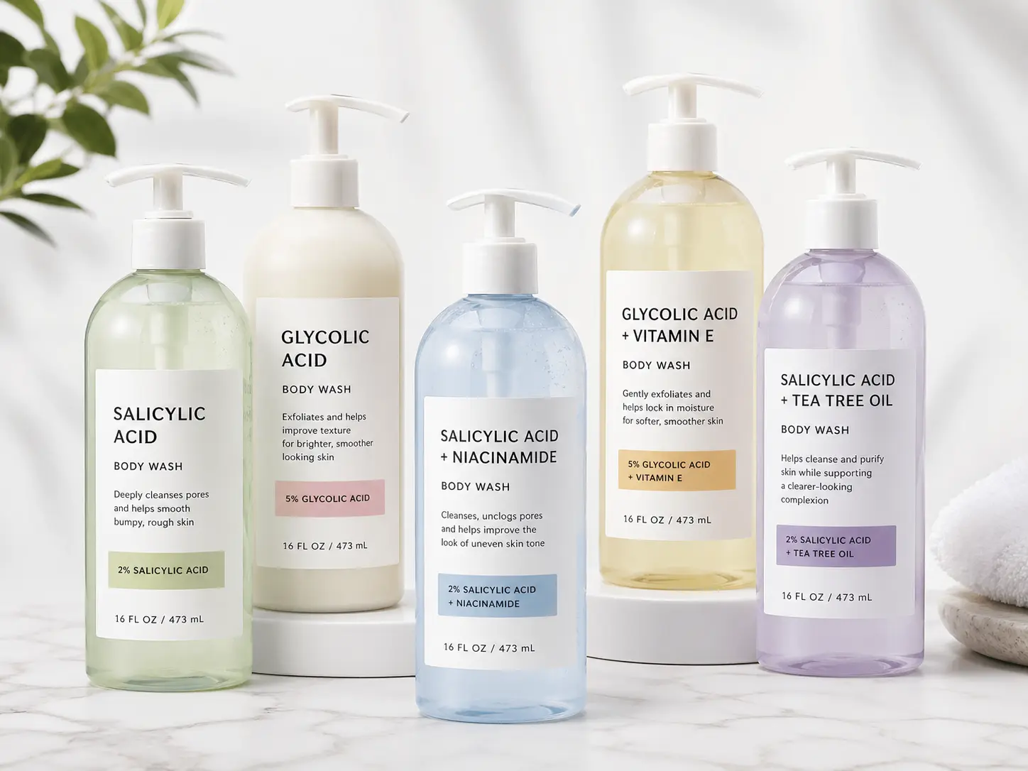 OTC shoulder acne treatments - salicylic acid and glycolic acid recommended by dermatologists in Pune