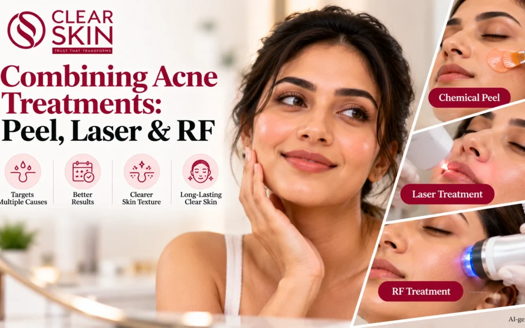 Combining Acne Treatments: Peel, Laser & RF | Clear Skin